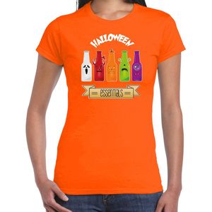 Bellatio Decorations Halloween verkleed t-shirt dames - bier monster - oranje - themafeest outfit S