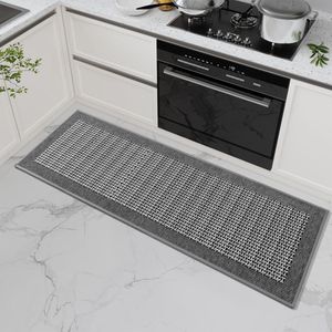 Inovra ® Wasbare Grijze Keukenloper met Antislip en Absorberende Eigenschappen voor Veiligheid en Comfort