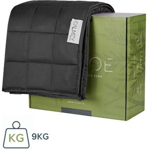 Calmzy Bamboe Verzwaringsdeken 9kg - Weighted blanket 150x200 cm - Zwaartedeken eenpersoons - Verzwaringsdekens te gebruiken met eigen dekbedovertrek - Verzwaarde deken 1 persoons - Gewichtsdeken - 4 seizoenen