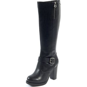 XL laarzen voor brede kuiten - Model Kamilla. Black23. 38