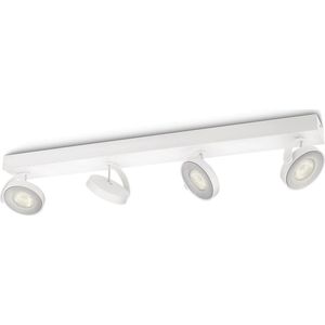 Philips myLiving Clockwork - Plafondlamp - 4 Spots - Wit