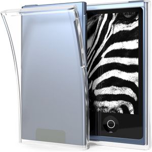 kwmobile Case geschikt voor Apple iPod Nano 7 - Silicone Backcover beschermhoes - Hoesje in mat transparant