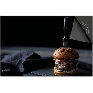 Inductie beschermer 90x52 - afdekplaat inductie mat - Dietrix Kookplaat beschermer - DELUXE - Food - Hamburgertje