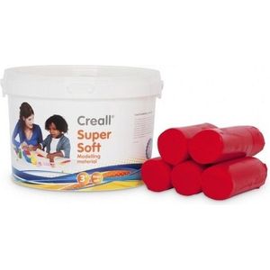 Creall Supersoft boetseerklei rood -1750gram