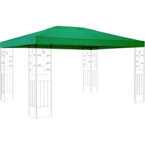 Vervangend dak voor paviljoen 3x4m - Groen reserveovertrek