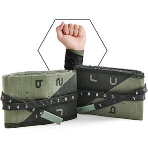 Stoffen Polsbanden voor Cross Training - Grote Gewrichtsondersteuning - Voorkomt Blessures en Tendinitis - Ideaal voor Bodybuilding en Boksen - Mannen en Vrouwen - Grijs - Verstelbare Polssteun wrist wraps