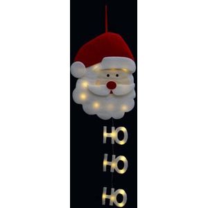 Lichtgevende kerstman om op te hangen H 50 cm - Kerstdecoratie - Kerstman - Vilt