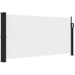 vidaXL - Windscherm - uittrekbaar - 100x500 - cm - wit