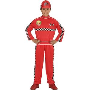 Widmann - Formule 1 Kostuum - Formule 1 Coureur To The Max - Jongen - Rood - Maat 104 - Carnavalskleding - Verkleedkleding