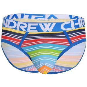 Andrew Christian Avalon Stripe Brief w/ ALMOST NAKED® - MAAT S - Heren Ondergoed - Slip voor Man - Mannen Brief