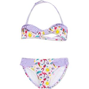 Meisjes Bikini - Happyday - Lila - Maat 12 jaar (152 cm)