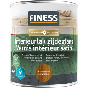 Finess Interieurlak zijdeglans - donker eiken - 750 ml.