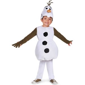 Smiffys - Disney Frozen Olaf Deluxe Kinder Kostuum - Kids tm 4 jaar - Multicolours
