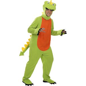 Funidelia | Dinosaurus kostuum voor mannen - Dieren, T-Rex, Jurassic Park, Films & Series - Kostuum voor Volwassenen Accessoire verkleedkleding en rekwisieten voor Halloween, carnaval & feesten - Maat M - L - Groen
