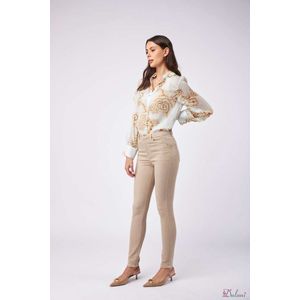 Broek Toxik3 met hoge taille beige L185-158