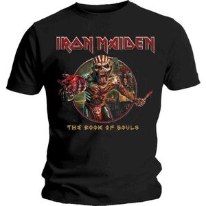Iron Maiden - Book Of Souls Eddie Circle Heren T-shirt - 2XL - Zwart