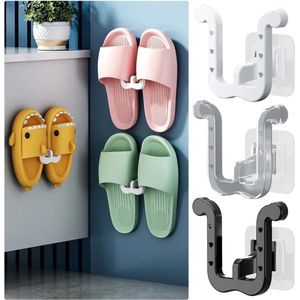 WallStep Organizer - doorzichtig - Ophang systeem geschikt voor slippers - 3 stuks - Schoenen opbergen studenten - Schoenopbergen - Slipper opbergen - C2.1