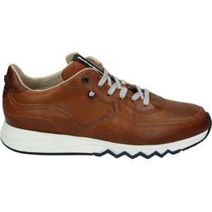 Floris van Bommel Nineti 05.16 cognac - Lage sneakersHeren sneakersVrije tijdsschoenen - Kleur: Cognac - Maat: 48.5