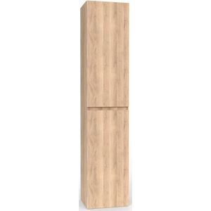 Ben Tendenza Badkamerkast - 35x29x165 cm - Urban Oak - Kolomkast Badkamer Hoog - Opbergkast