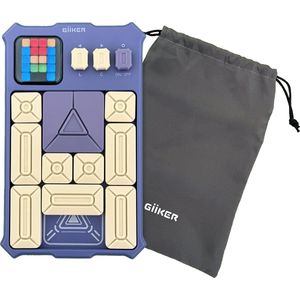 GiiKER Super Slide puzzelspellen - Originele 500+ uitdagingen hersenkrakerpuzzel - Speelgoed voor kinderen tieners - Reisspellen - Verjaardagscadeaus voor jongens en meisjes - Activiteiten voor roadtrips