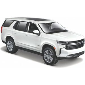 Maisto modelauto/speelgoedauto Chevrolet Tahoe - wit - schaal 1:24/21 x 8 x 8 cm