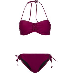 Protest SOLEDO 19 Bandeau Bikini Top Dames - Beet Red - Maat XS/34