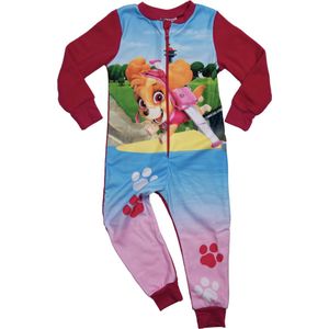 Paw Patrol - Onesie / Jumpsuit / Huispak - Fleece - Roze - Maat 98/104