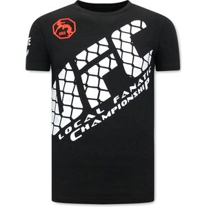 Print Shirt Heren - UFC - Zwart