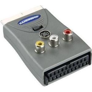 Bandridge SCART naar AV adapter - composiet omvormer met 3x RCA en S-Video