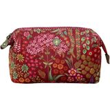 Pip Studio Cooper Make up tasje - Querida Velvet Toilettas - Rood - 22.5x9.5x15cm