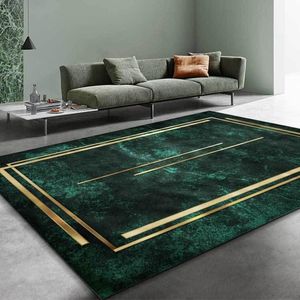 Vloerkleed voor De Woonkamer - Zacht, Antislip, Wasbaar Laagpolig Tapijt 160 x 230 cm - Groen Modern Gem�êleerd Designtapijt voor Woonkamer, Kinderkamer, Slaapkamer