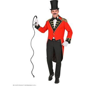 Widmann - Circus Kostuum - Circus Directeur Ben De Baas Man - Rood - Medium - Carnavalskleding - Verkleedkleding