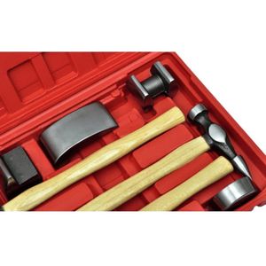 vidaXL Uitdeukset - 7-delig - Inclusief koffer Uitdeuktool - Carroserie Reparatie - Deuk Remover - Schadeherstel - Autoshop
