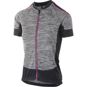 Ds Wielershirt KM Carlyn3.0 Zwart/Grijs/Roze XS