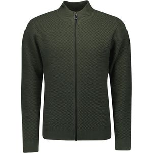 No Excess Mannen Jacquard Trui Donker Groen XXXL