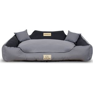 KINGDOG - Hondenbed / Dierenmand 115x95 cm - grijs/zwart