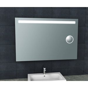 Saqu Functional Spiegel met LED verlichting en scheerspiegel 120x80 cm