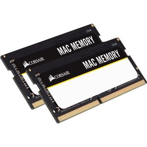 Corsair Mac Memory - Geheugen - DDR4 - 16 GB: 2 x 8 GB - 260-PIN - 2666 MHz - Cl18 - 1.2 V - voor Apple - zwart