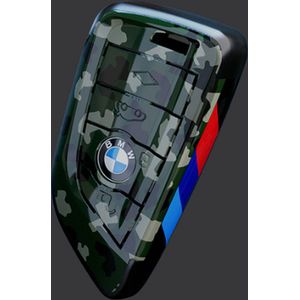BMW Sleutel Hoes Camo Fiber ABS Behuizing - Puntig [Voor Bmw 1 3 5 7 Serie 320i 530i 550i F20 F21 f30 F31 F25 F01 F02 F07 F10 X1 X3 X4 X5 X6] - Type B