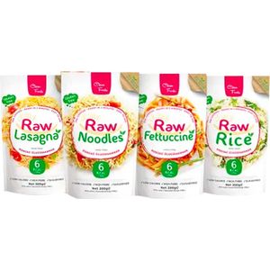 Clean Foods | Mix Raw Pasta | Voordeelpakket | 4 x Raw Pasta