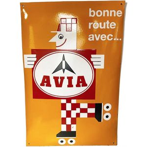 Avia Bonne Route Emaille Bord - 60 x 40cm