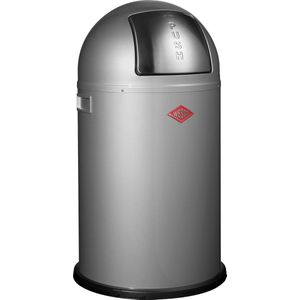 Wesco Pushboy Junior Prullenbak - 22 l - Zilver