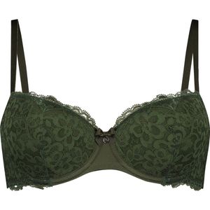 Hunkemöller Dames Lingerie Voorgevormde beugel bh Marine - Groen - maat F90