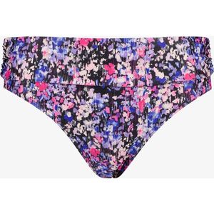 Osaga dames overslag bikinibroekje bloemenprint - Paars - Maat 40