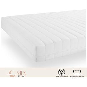 MIA Sleep 90x170 Pocketveer matras - 20 cm dik - Koudschuim - Luxe tijk - 100% veilig