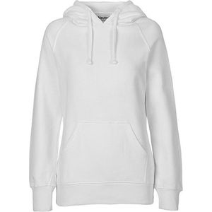 Fairtrade Ladies Hoodie met capuchon White - M