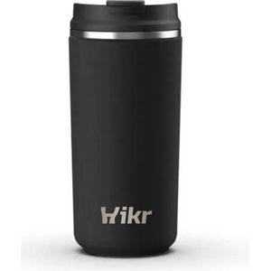 Hikr® Koffiebeker to go - Travel Mug - 380ml - Thermobeker - 18/8 RVS - Reisbeker - Lekvrij & Vacuüm - Roestvrij staal - Thermosbeker - Koffie & Theebeker