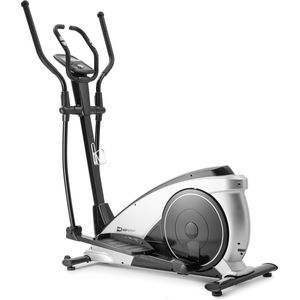 Hop-Sport crosstrainer HS-060C - Crosstrainer voor thuisgebruik met app-bediening, HRC-functie, 16 weerstandsniveaus - Max crosstrainer, zilver