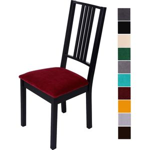 Goodivery ® toelbekleding zitvlak zachte stoelbekleding stoel stretch stoelovertrekken voor eetkamerstoelen afwasbaar mooie overtrek hoezen voor stoelen, Set van 6