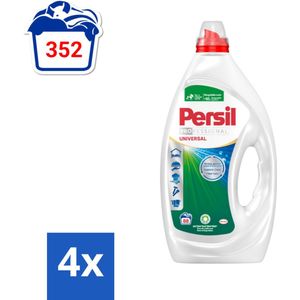 Persil Professional - Universal - Vloeibaar Wasmiddel - Witte en Gekleurde Was - 88 Wasbeurten - Voordeelverpakking - 4 stuks